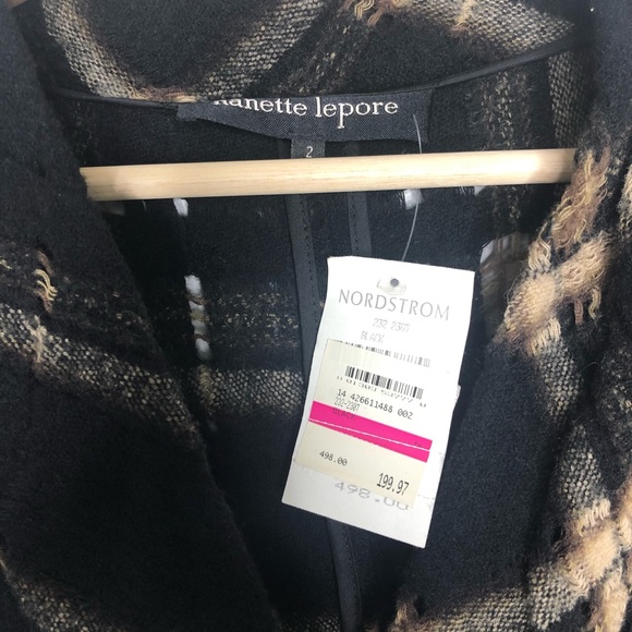 NWT Nanette Lepore Madras wool blazer MSRP $498 - Picture 5 of 10